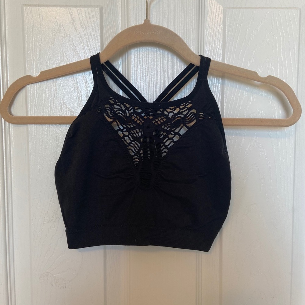 Black Bralette Crop Top